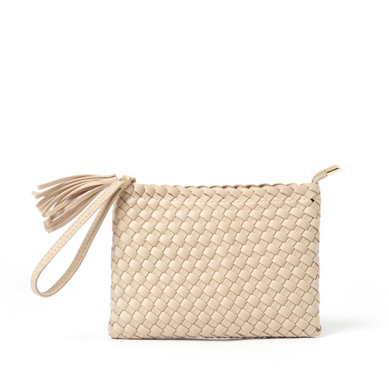 Cream store evening bag
