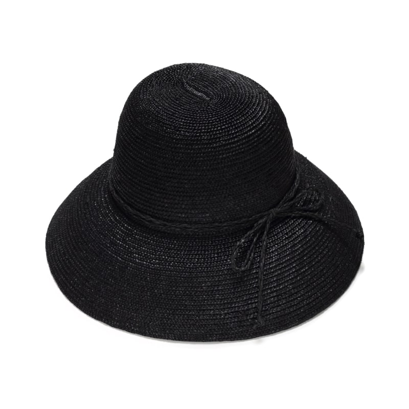 Thumbnail of Black Cloche Straw Hat image