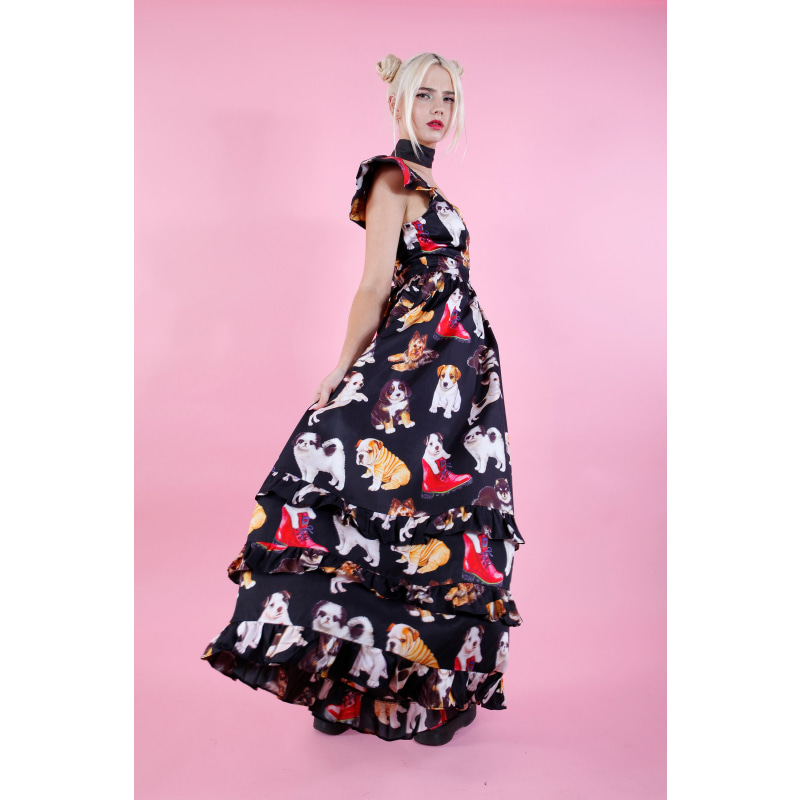Thumbnail of Black Puppy Love Fairytale Dress image