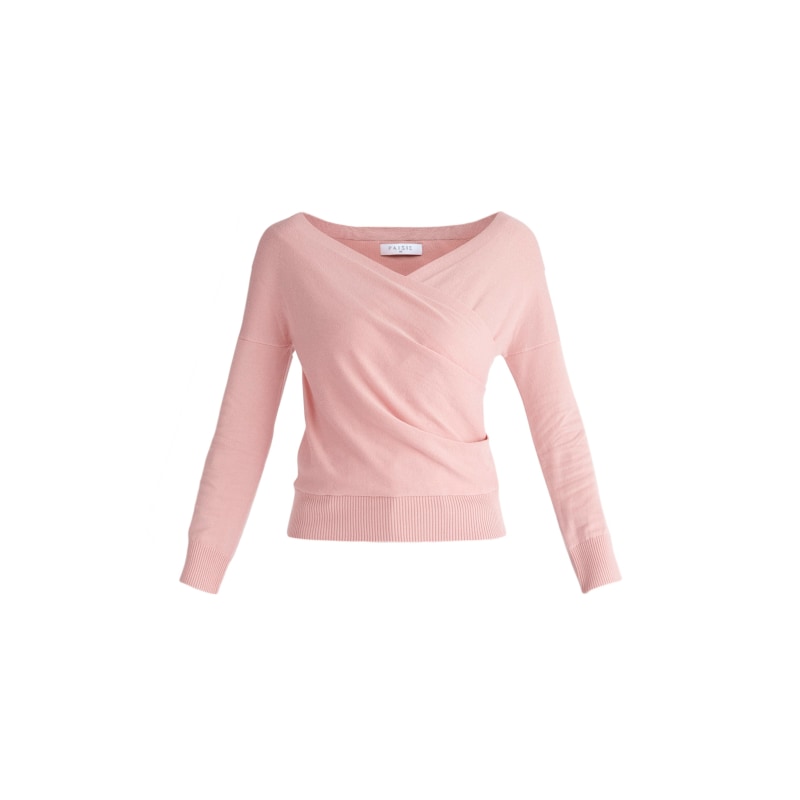 Blush wrap sweater hot sale