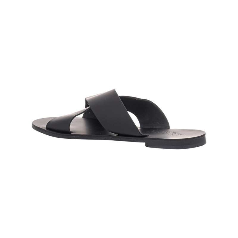 Thumbnail of Enyo Black Leather Slide Shoe image