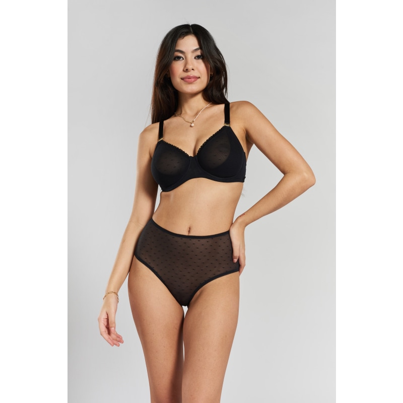 Sachaa Balconette Underwired Bra in Black