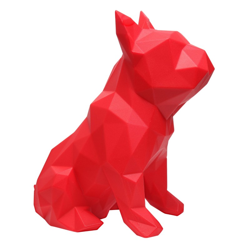 Thumbnail of French Bulldog Geometric Sculpture Frank In Red image