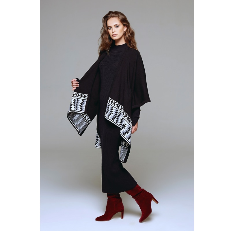 Thumbnail of Ivana Merino Wool Asymmetrical Cape image