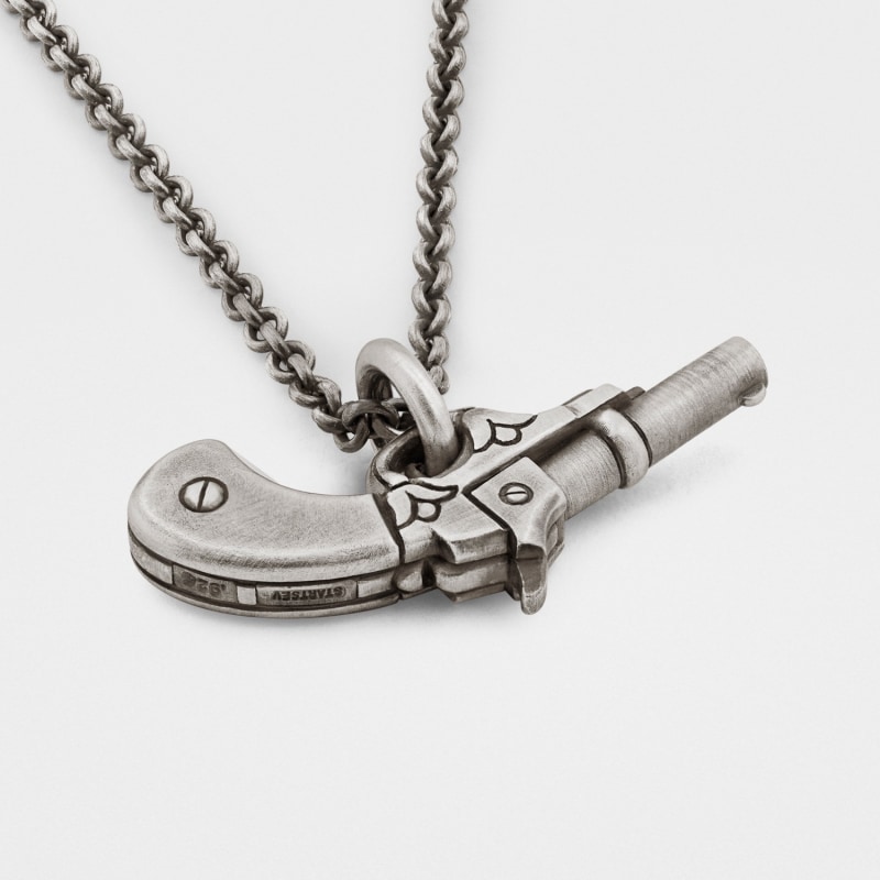 Thumbnail of Gun Pendant in Sterling Silver image