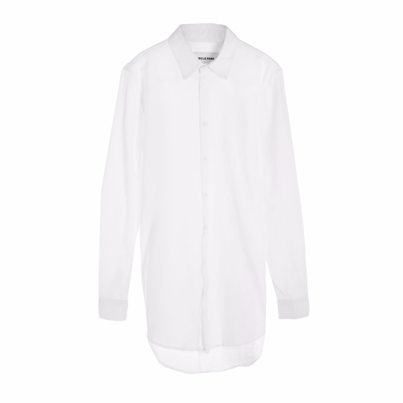 Extra long white button down shirt clearance