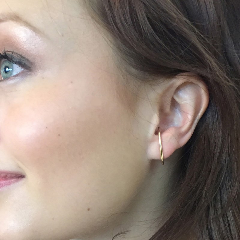 Thumbnail of Minimalist Ear Suspension Hoop Gold image
