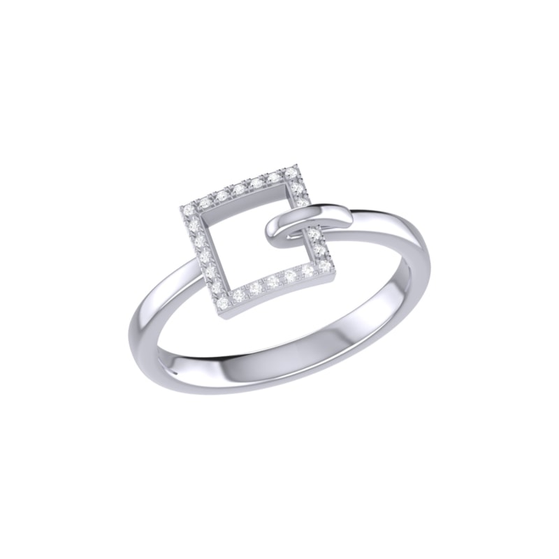 Thumbnail of On The Block Ring In Sterling Silver image