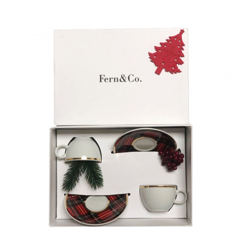Spirit Collection Espresso Cups Set Of 2 Gift Box, Fern&Co.