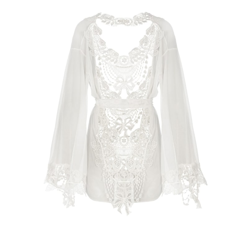 Thumbnail of Limited Edition  Crystal Ivory Bisoux Bridal Kimono image