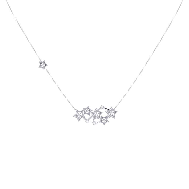 Thumbnail of Starburst Constellation Necklace In Sterling Silver image