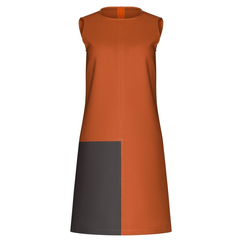 Thumbnail of Organic Cotton Bella Dress In Brick Colour image