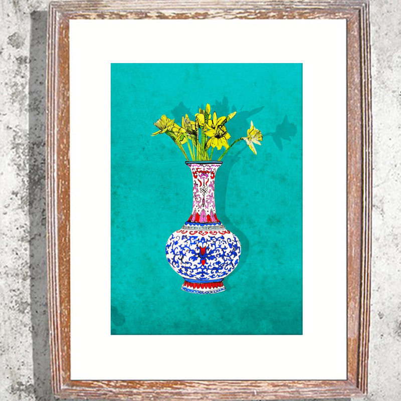 Thumbnail of Signed Print - Daffs in a Vase image