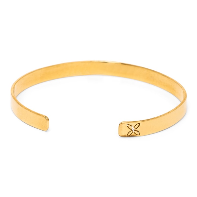 Thumbnail of Signature Gold Open Band Bracelet image