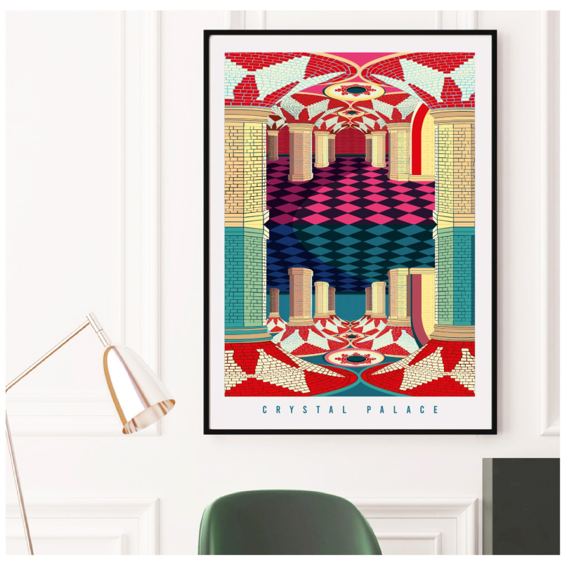 Thumbnail of Crystal Palace London Illustrated Art Print image