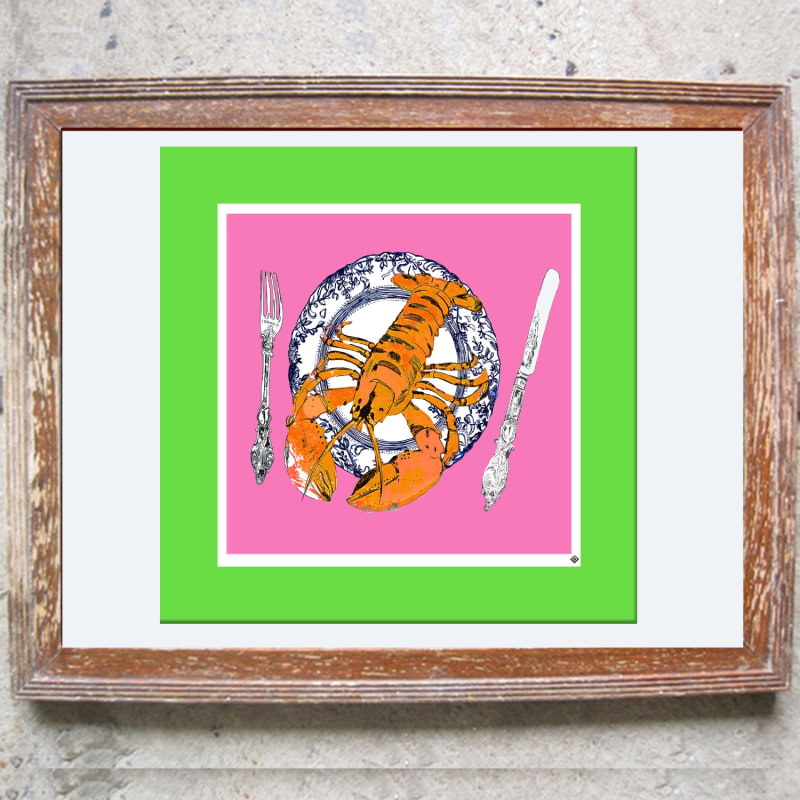 Thumbnail of The Lobster Plate Limited Edition Signed Print image