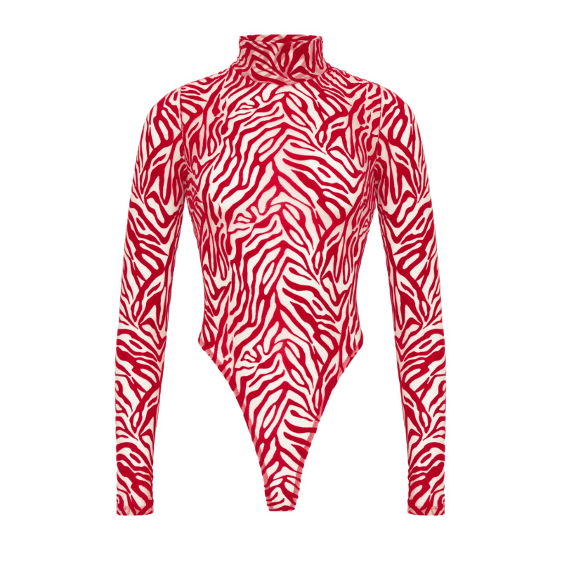 Thumbnail of Kylie Bodysuit Long Red image