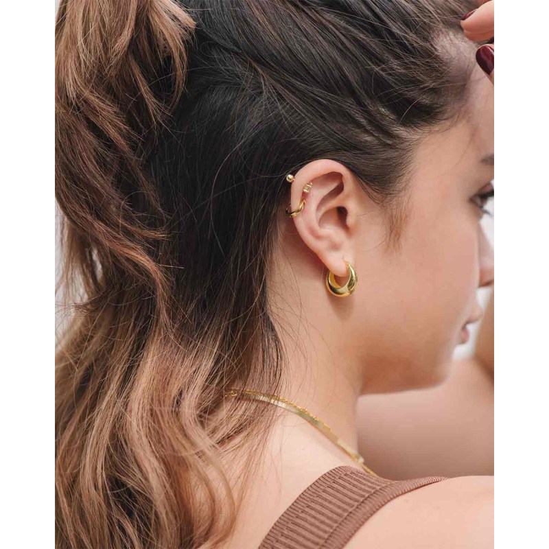 Thumbnail of Hailey Gold Hoops image