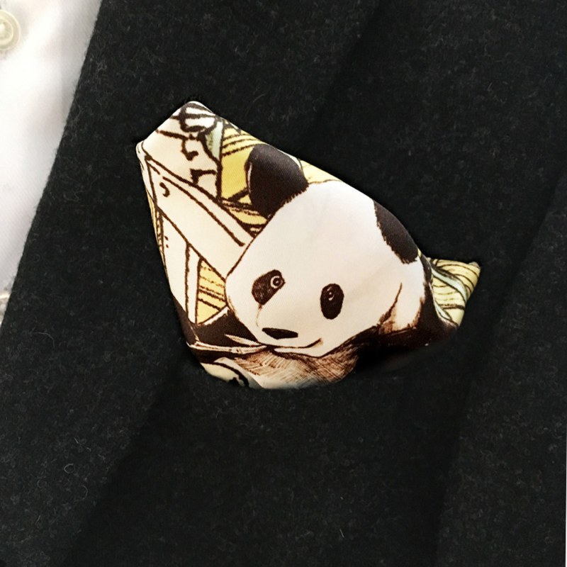 Thumbnail of Panda Pocket Square image