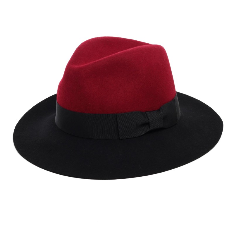 Thumbnail of Two-Tone Classic Felt Fedora Hat image