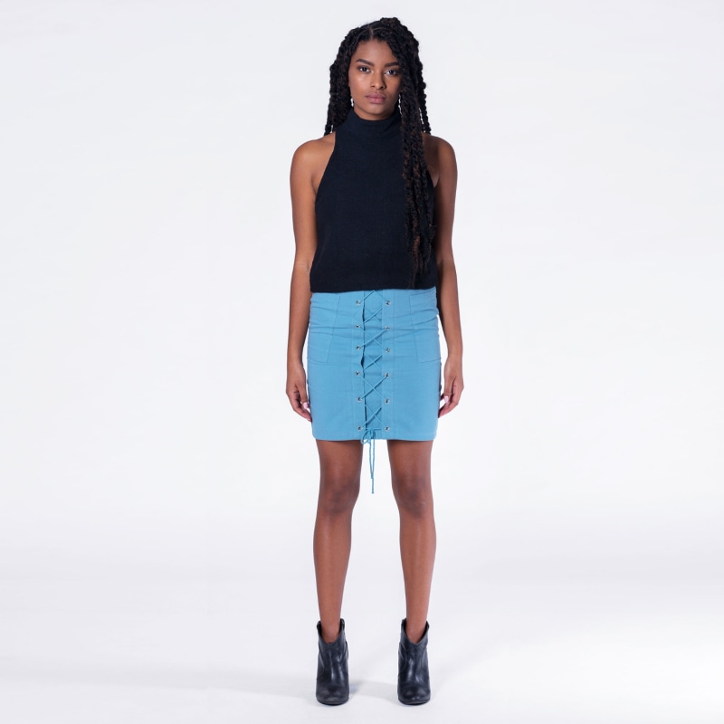 Thumbnail of The Yade Skirt In Blue image