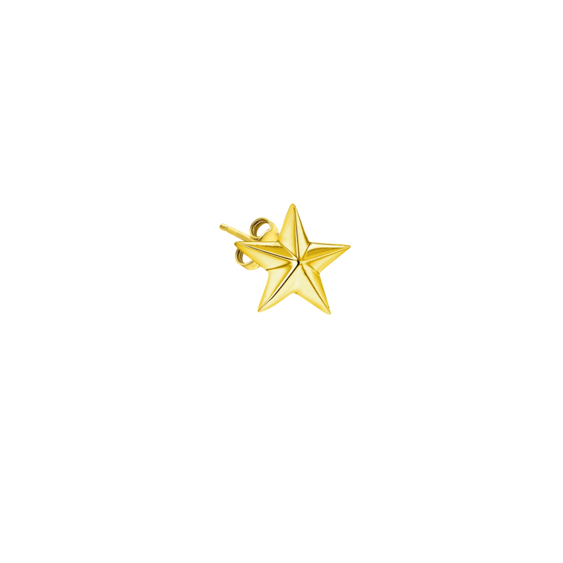 Thumbnail of 18Kt Gold Plated Star Stud Earring image