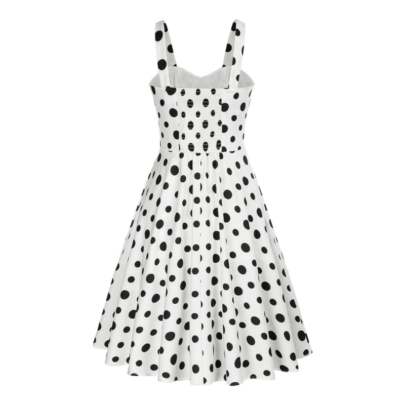 Thumbnail of La Dolce Vita Dress - Black Polka Dot image