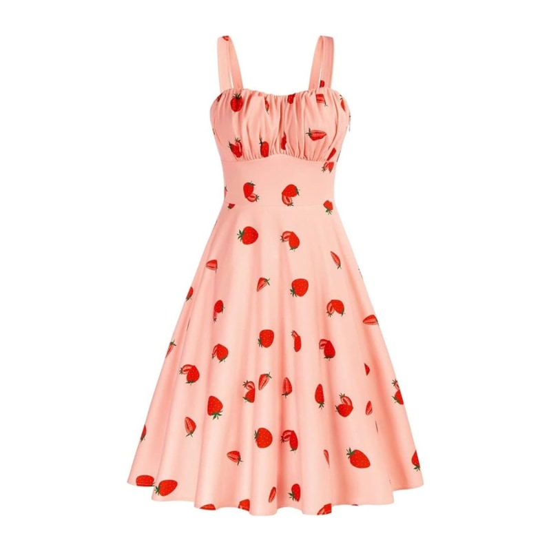 Thumbnail of La Dolce Vita Dress - Strawberry & Pink image