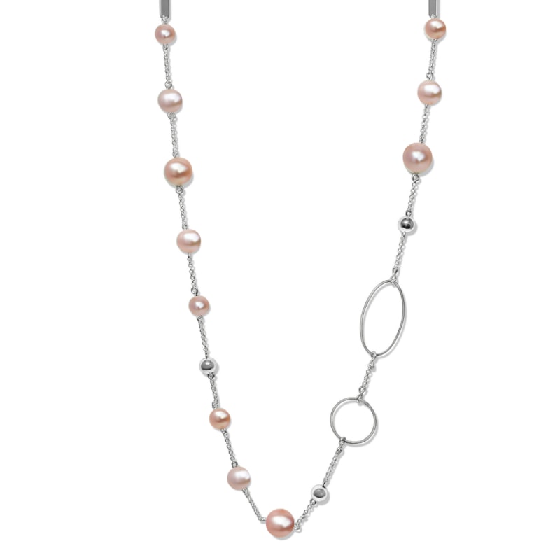 Thumbnail of La Pierre Pink Fresh Water Pearl Long Necklace image