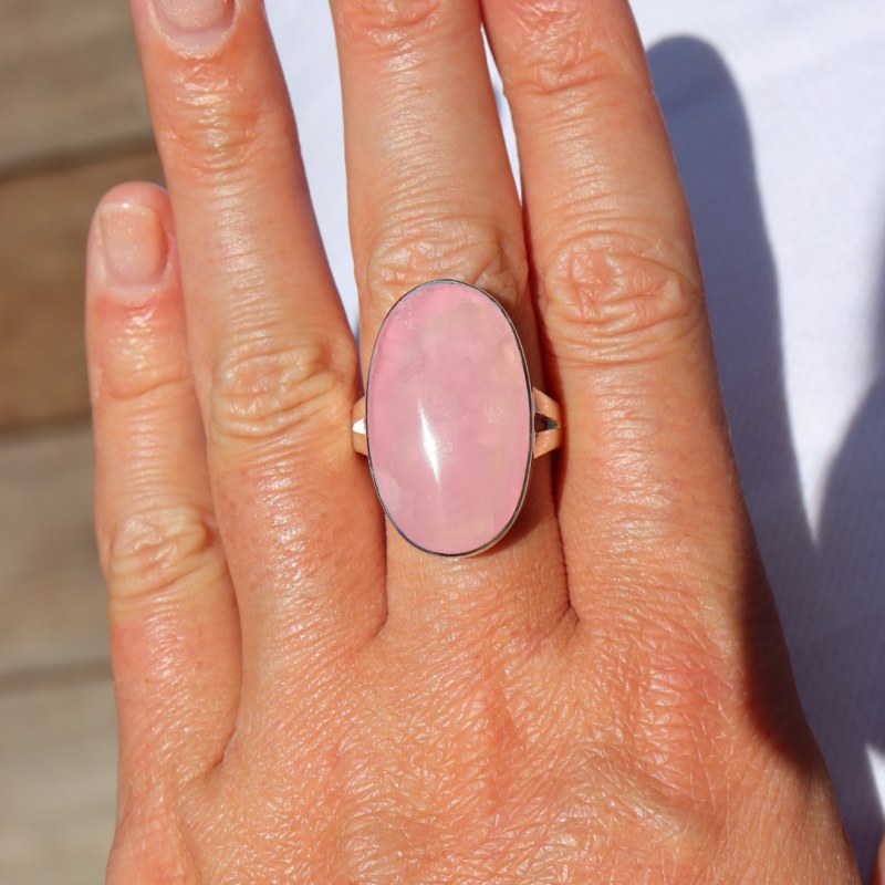 Thumbnail of La Stèle Rose Quartz Ring image