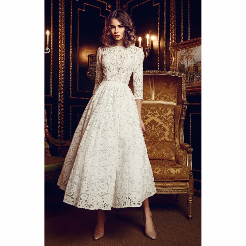 Thumbnail of Lace Dress Viktoria White image