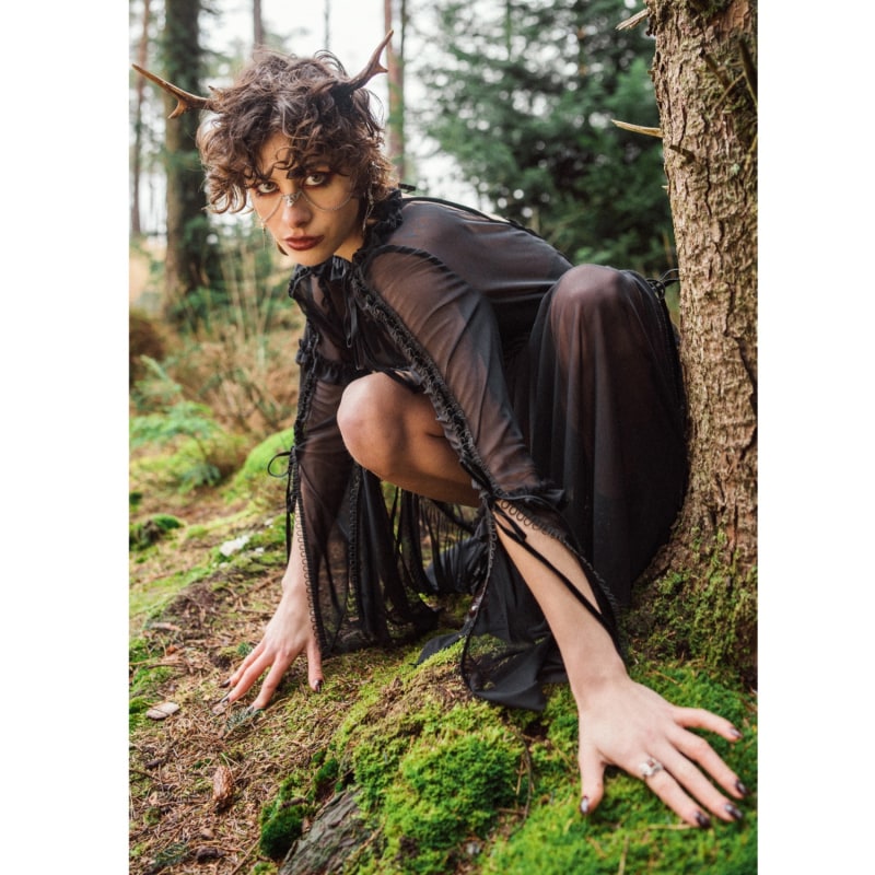 Thumbnail of Black Lacewing Dress image