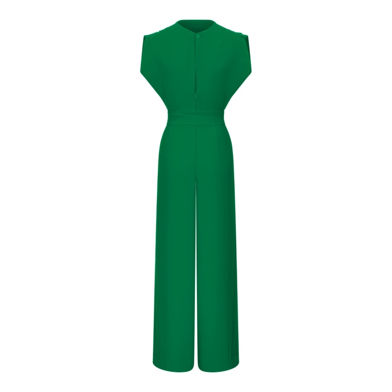 Lacey Jumpsuit In Emerald Green | House of Lily | Wolf & Badger