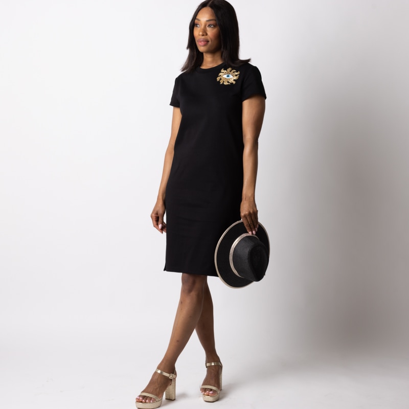 Thumbnail of Laines Couture T-Shirt Dress With Embellished Mystic Eye image