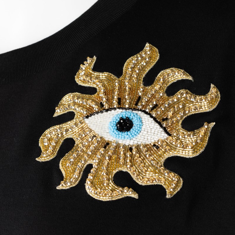 Thumbnail of Laines Couture T-Shirt Dress With Embellished Mystic Eye image