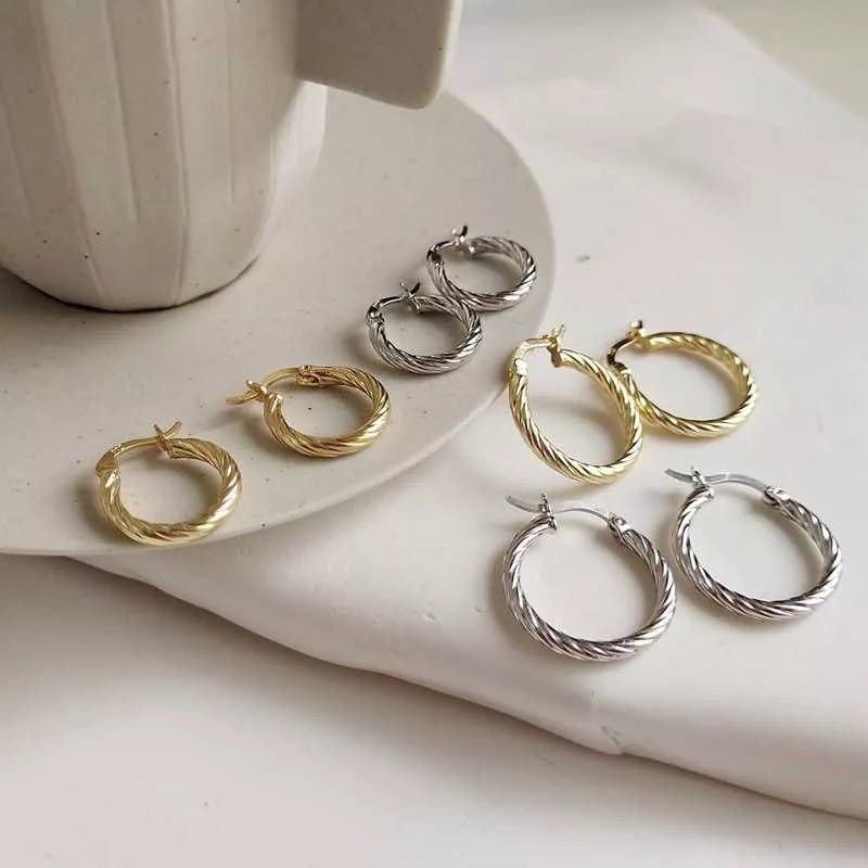 Large huggie 2024 hoop earrings