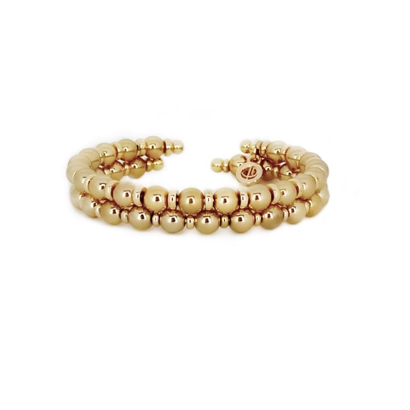 Thumbnail of Laurent Golden Beaded Cuff Bracelet image