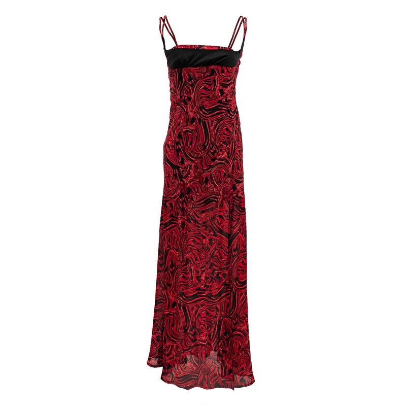 Straight neck maxi dress deals