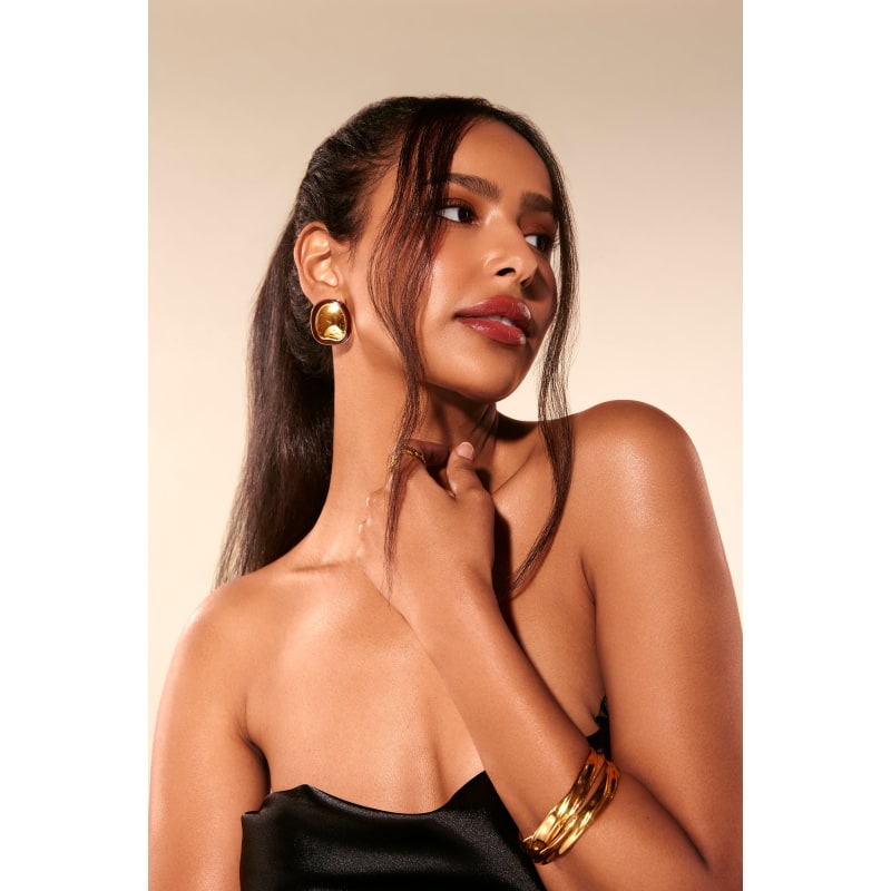 Thumbnail of Lay Gold Plated Statement Earrings image