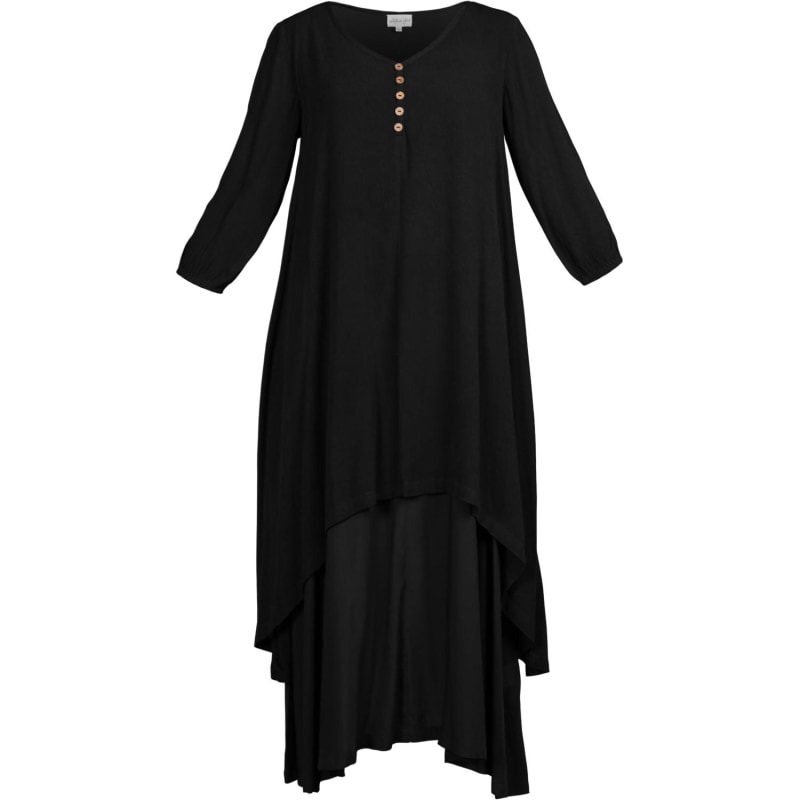 Thumbnail of Layered Dress Chelsea Lagenlook Easy Wear Dress In Black image