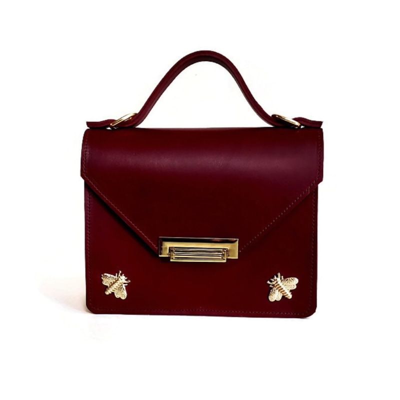 CHARLES & KEITH Red Structured Handbag  Structured handbags, Bags, Classic  handbags