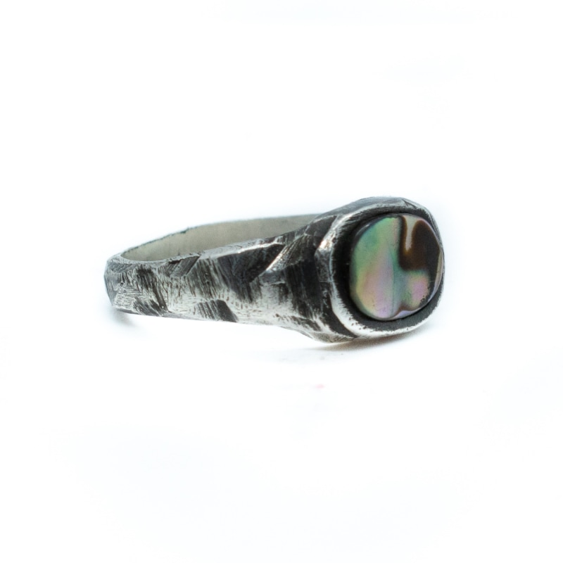 Thumbnail of Davy Jones Silver - Abalone Shell Signet Ring image