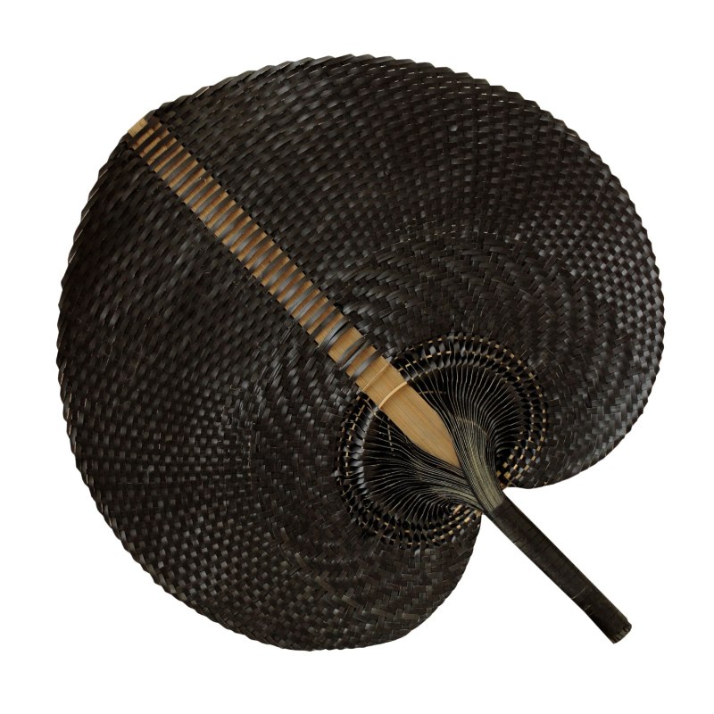 Thumbnail of NOIR Balinese Woven Hand Fan image