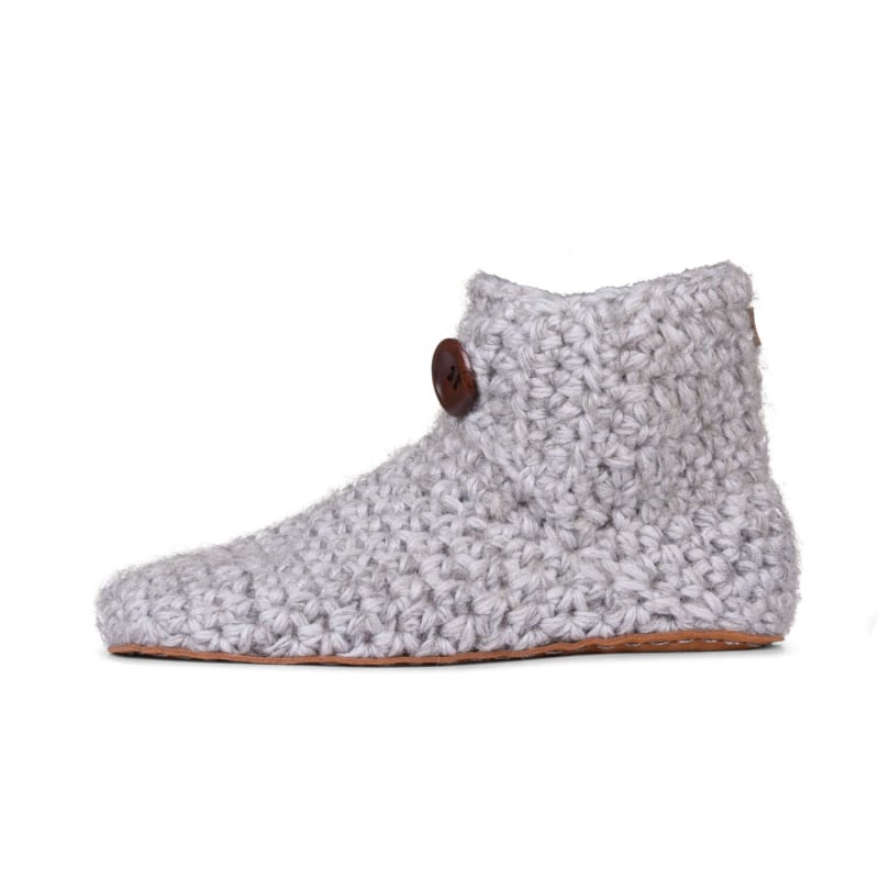 Thumbnail of Barefoot Bamboo Wool House Booties In Soft Grey image