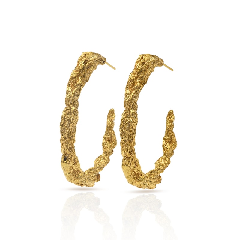 Thumbnail of Archaic Hoop Earrings Gold image