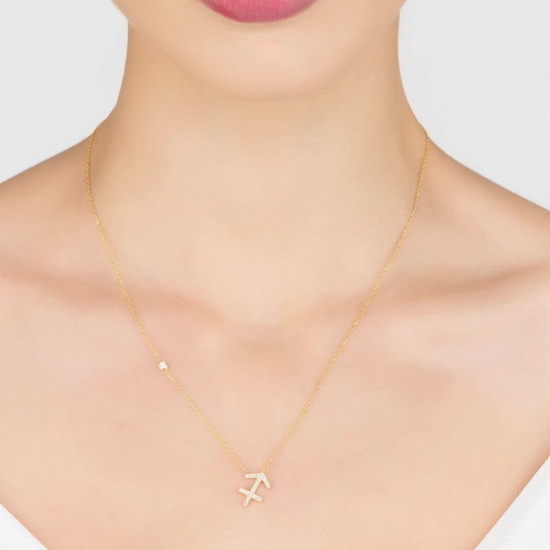 Sagittarius pendant necklace hotsell