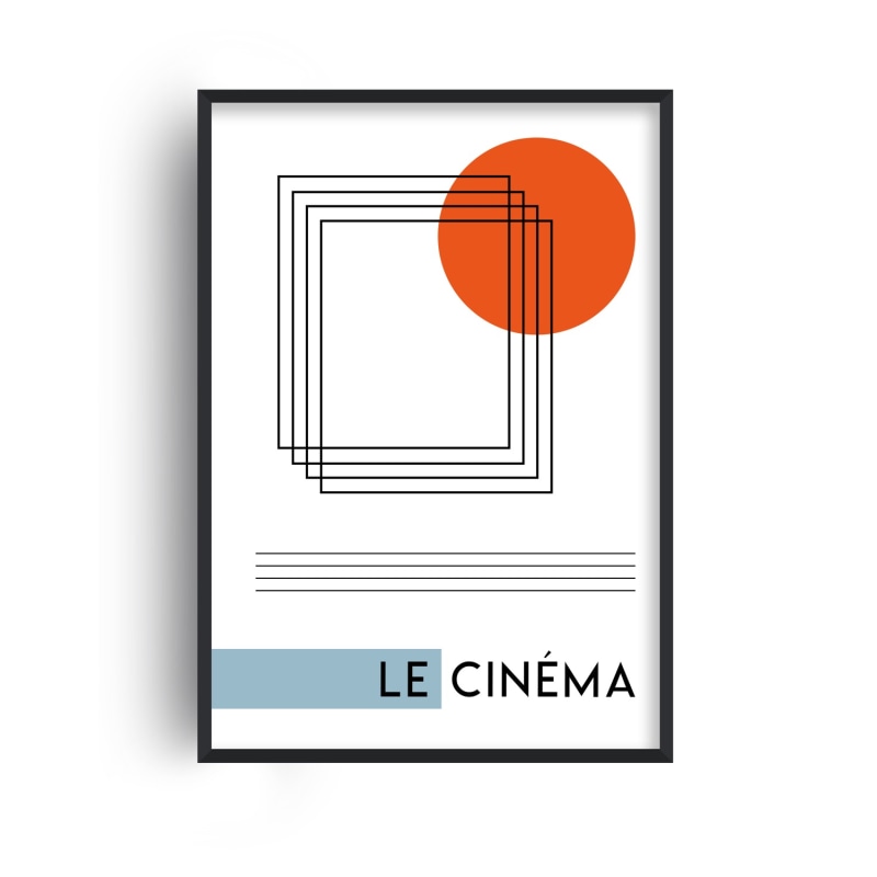 Thumbnail of Le CinèMa French Abstract GicléE Art Print A3 image