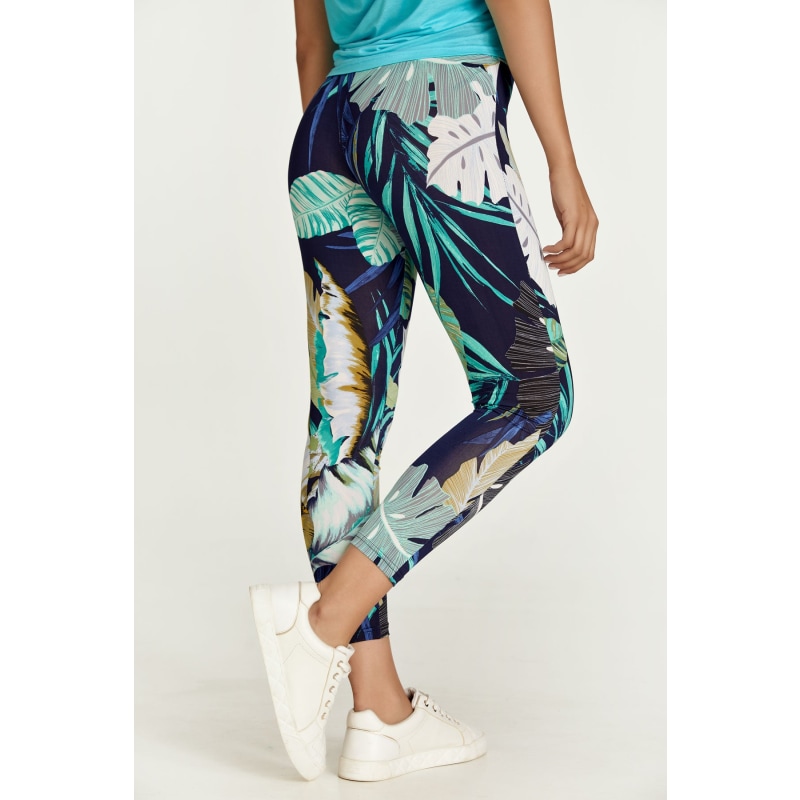 Leaf print leggings hotsell