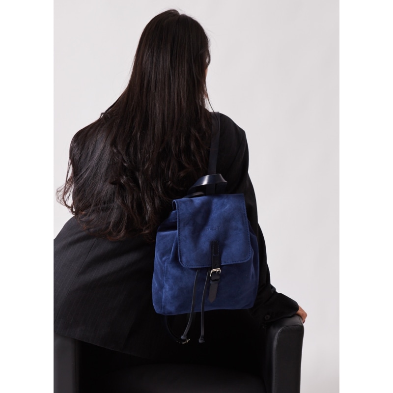 Thumbnail of Leather Backpack Blue Venice Collection image