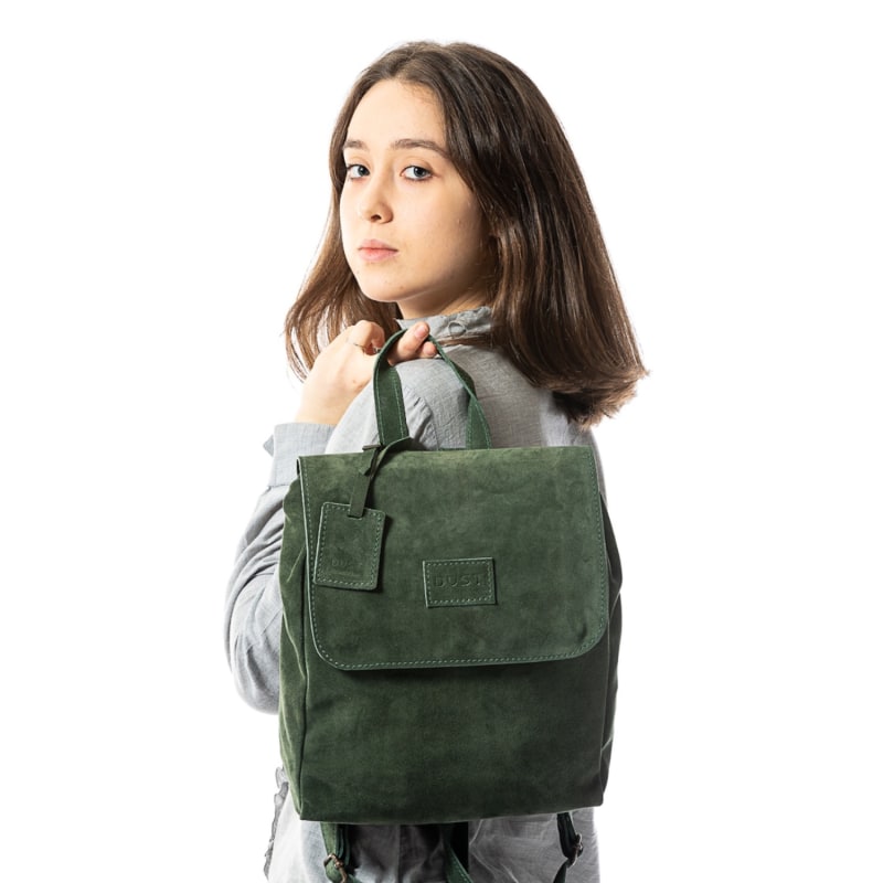 Thumbnail of Leather Backpack Green Upper West Side Collection image